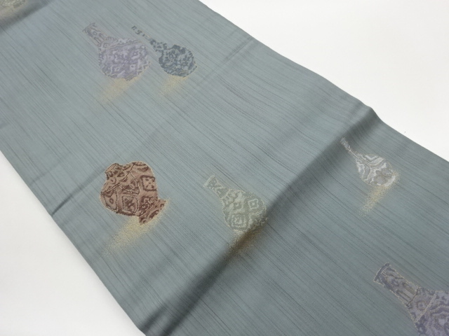JAPANESE NAGOYA OBI / WOVEN FLOWER CREST